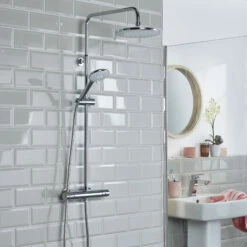 Bristan Buzz Thermostatic Bar Mixer Shower With Shower Rigid Riser Kit And Fixed Head - Chrome 18 Bristan Buzz Thermostatic Bar Mixer Shower With Shower Rigid Riser Kit And Fixed Head - Chrome -HEATANDPLUMB Sales bristan buzz complete mixer shower buz2 shxdivctff c 5