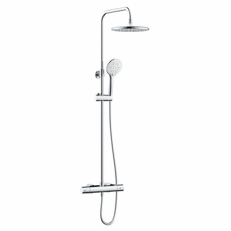 Bristan Buzz Thermostatic Bar Mixer Shower With Shower Rigid Riser Kit And Fixed Head - Chrome 4 Bristan Buzz Thermostatic Bar Mixer Shower With Shower Rigid Riser Kit And Fixed Head - Chrome - Image 2