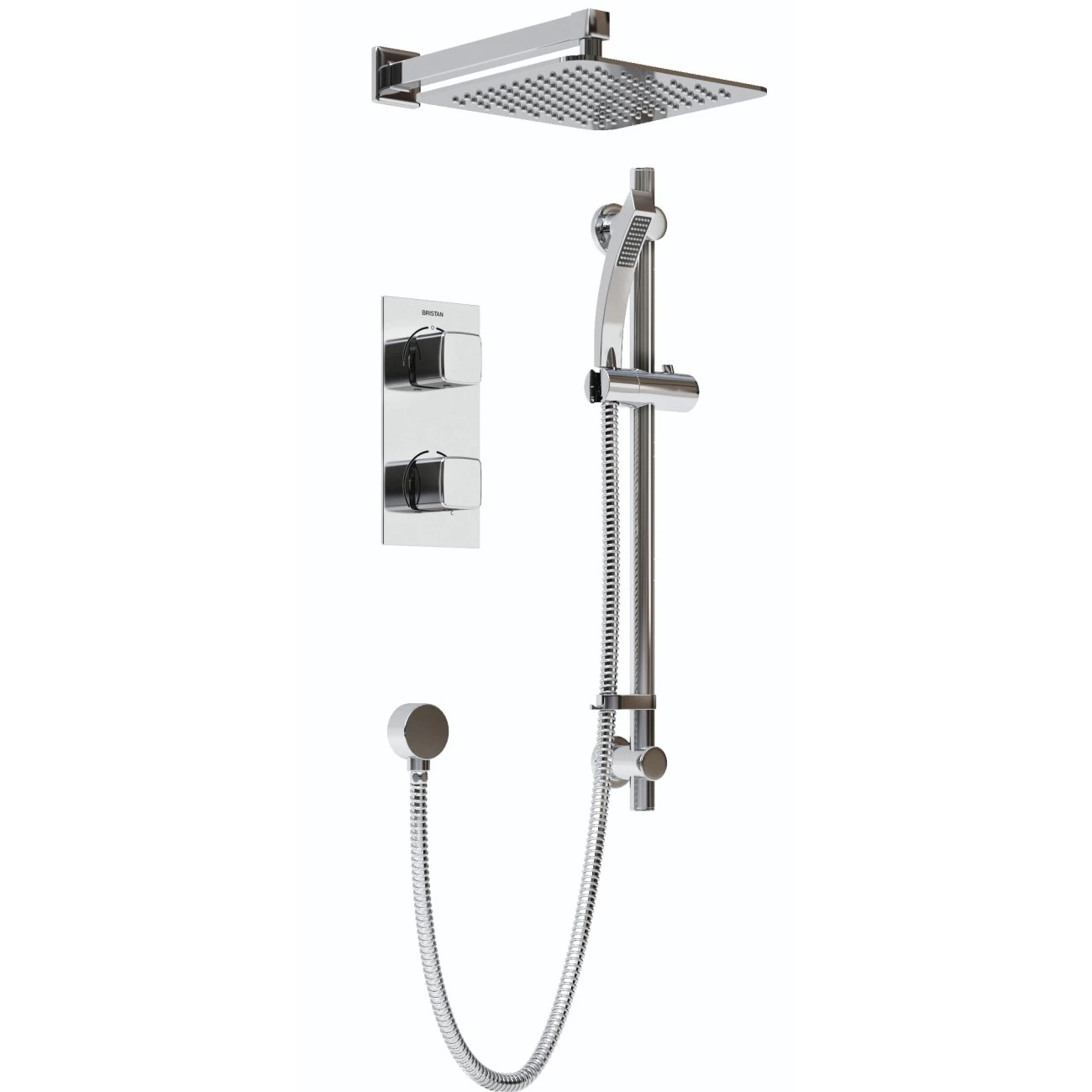 Bristan Cobalt Dual Concealed Mixer Shower With Shower Kit And Fixed Head 4 Bristan Cobalt Dual Concealed Mixer Shower With Shower Kit And Fixed Head - Image 2