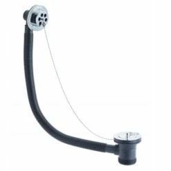 Bristan Value Bath Waste With Plug Chrome - Slotted