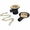 Bristan Value Bath Waste With Plug - Gold -HEATANDPLUMB Sales bristan complemetary waste w bath02 g