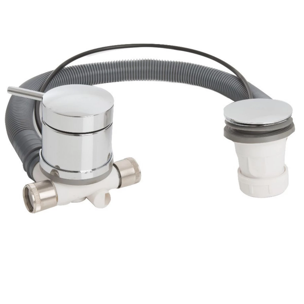 Bristan Free Flow Bath Filler With Pop Up Waste And Overflow Chrome - Slotted 5 Bristan Free Flow Bath Filler With Pop Up Waste And Overflow Chrome - Slotted - Image 3