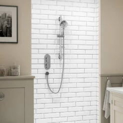 Bristan Hourglass Dual Concealed Mixer Shower With Shower Kit