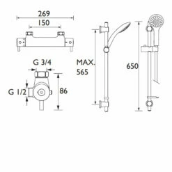 Bristan Prism FastFit Bar Mixer Shower With Shower Kit 8 Bristan Prism FastFit Bar Mixer Shower With Shower Kit -HEATANDPLUMB Sales bristan prism complete mixer shower pm shxmmctff c