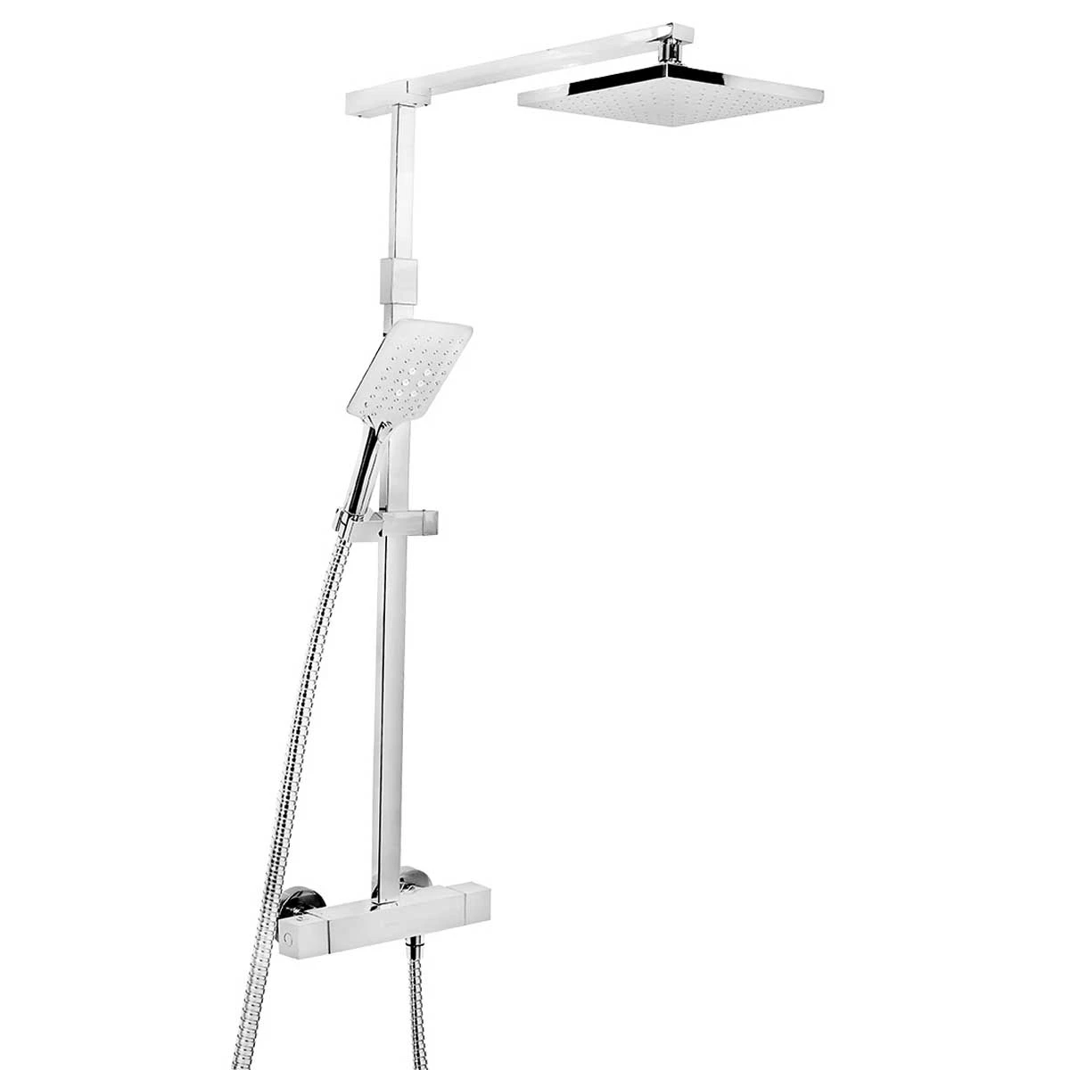 Bristan Quadrato FastFit Bar Mixer Shower With Shower Kit And Fixed Head 8 Bristan Quadrato FastFit Bar Mixer Shower With Shower Kit And Fixed Head - Image 6