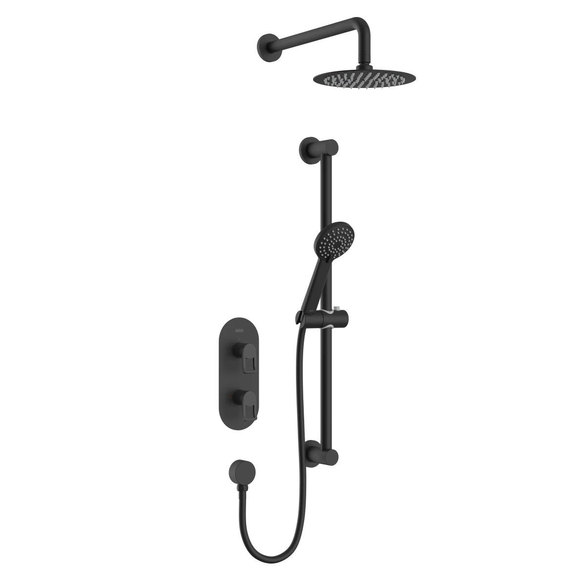 Bristan Saffron Dual Concealed Mixer Shower With Shower Kit And Fixed Head - Black 5 Bristan Saffron Dual Concealed Mixer Shower With Shower Kit And Fixed Head - Black - Image 3