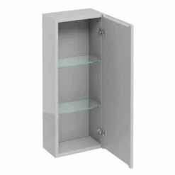 Britton 1-Door Mirrored Bathroom Cabinet 750mm H X 300mm W - Light Grey