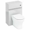 Britton D30 Back To Wall WC Unit With Dual Flush Cistern And Button - White 2 Britton D30 Back To Wall WC Unit With Dual Flush Cistern And Button - White -HEATANDPLUMB Sales britton d30 bathroom furniture aw31w 6