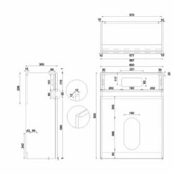 Britton D30 Back To Wall WC Unit With Dual Flush Cistern And Plate - White