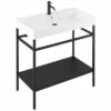 Britton Shoreditch Frame 850mm Wide Basin With Black Washstand - 1TH -HEATANDPLUMB Sales britton shoreditch basin frame003 shr 018 3