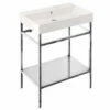 Britton Shoreditch Frame 700mm Wide Basin With Polished Stainless Steel Washstand - 0TH -HEATANDPLUMB Sales britton shoreditch basin shr017nth frame102