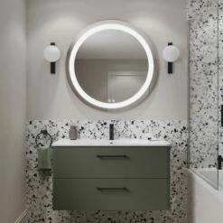 Britton Shoreditch Circular LED Bathroom Mirror 900mm Diameter