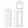 Burlington 30 Fitted 1-Door Base Cabinet Unit 300mm Wide - Classic Grey 1 Burlington 30 Fitted 1-Door Base Cabinet Unit 300mm Wide - Classic Grey -HEATANDPLUMB Sales burlington 30 fitted bathroom furniture f30w 1