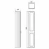 Burlington 30 Fitted 2-Door Tall Base Unit 300mm Wide Matt White 1 Burlington 30 Fitted 2-Door Tall Base Unit 300mm Wide Matt White -HEATANDPLUMB Sales burlington 30 fitted bathroom furniture f3tw 1