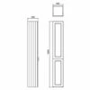 Burlington 30 Fitted 2-Door Tall Base Unit 300mm Wide - Classic Grey 1 Burlington 30 Fitted 2-Door Tall Base Unit 300mm Wide - Classic Grey -HEATANDPLUMB Sales burlington 30 fitted bathroom furniture f3tw