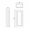 Burlington 30 Fitted 1-Door Wall Cabinet Unit 300mm Wide Matt White -HEATANDPLUMB Sales burlington 30 fitted bathroom furniture f3ww