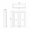 Burlington 60 Fitted 2-Door Mirror Wall Cabinet Unit 600mm Wide - Sand 2 Burlington 60 Fitted 2-Door Mirror Wall Cabinet Unit 600mm Wide - Sand -HEATANDPLUMB Sales burlington 60 fitted bathroom cabinet f6mo 1