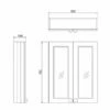 Burlington 60 Fitted 2-Door Mirror Wall Cabinet Unit 600mm Wide - Matt White 2 Burlington 60 Fitted 2-Door Mirror Wall Cabinet Unit 600mm Wide - Matt White -HEATANDPLUMB Sales burlington 60 fitted bathroom cabinet f6mo