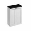 Burlington 60 Fitted 2-Door Base Cabinet Unit 600mm Wide Matt White -HEATANDPLUMB Sales burlington 60 fitted bathroom furniture f60w 1