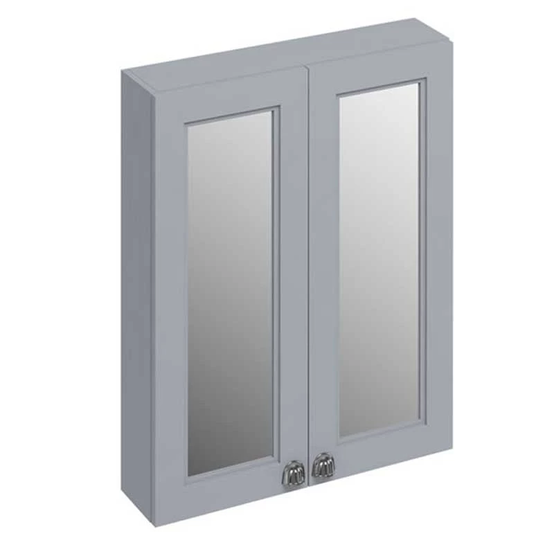 Burlington 60 Fitted 2-Door Mirror Wall Cabinet Unit 600mm Wide - Classic Grey 3 Burlington 60 Fitted 2-Door Mirror Wall Cabinet Unit 600mm Wide - Classic Grey