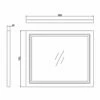 Burlington 90 Fitted Framed Bathroom Mirror 750mm High X 900mm Wide Matt White 1 Burlington 90 Fitted Framed Bathroom Mirror 750mm High X 900mm Wide Matt White -HEATANDPLUMB Sales burlington 90 fitted bathroom mirror m9mw 3