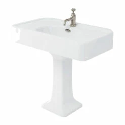 Burlington Arcade Basin 900mm Wide With Full Pedestal - 1 Tap Hole