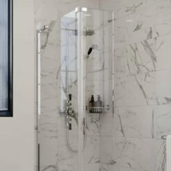 Burlington Avon Extended Triple Exposed Mixer Shower With Shower Kit + 9inch Fixed Head -HEATANDPLUMB Sales burlington avon complete mixer shower af1s v17 1 2