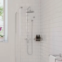 Burlington Avon Extended Triple Exposed Mixer Shower With Shower Kit + 6inch Fixed Head 10 Burlington Avon Extended Triple Exposed Mixer Shower With Shower Kit + 6inch Fixed Head -HEATANDPLUMB Sales burlington avon complete mixer shower af3s v21 v16 1 2