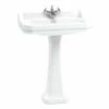 Burlington Edwardian Basin With Full Pedestal 800mm Wide 1 Tap Hole 2 Burlington Edwardian Basin With Full Pedestal 800mm Wide 1 Tap Hole -HEATANDPLUMB Sales burlington edwardian basin b181th p6 2