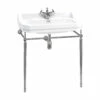Burlington Edwardian Basin With Chrome Wash Stand 800mm Wide 1 Tap Hole 1 Burlington Edwardian Basin With Chrome Wash Stand 800mm Wide 1 Tap Hole -HEATANDPLUMB Sales burlington edwardian basin b181th t50chr 3