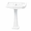 Burlington Edwardian Basin With Full Pedestal 800mm Wide 3 Tap Hole 1 Burlington Edwardian Basin With Full Pedestal 800mm Wide 3 Tap Hole -HEATANDPLUMB Sales burlington edwardian basin b183th p6 1