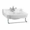Burlington Edwardian Basin With Towel Rail 560mm Wide 1 Tap Hole -HEATANDPLUMB Sales burlington edwardian basin b41th t1chr 1