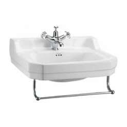 Burlington Edwardian Basin With Towel Rail 560mm Wide 1 Tap Hole
