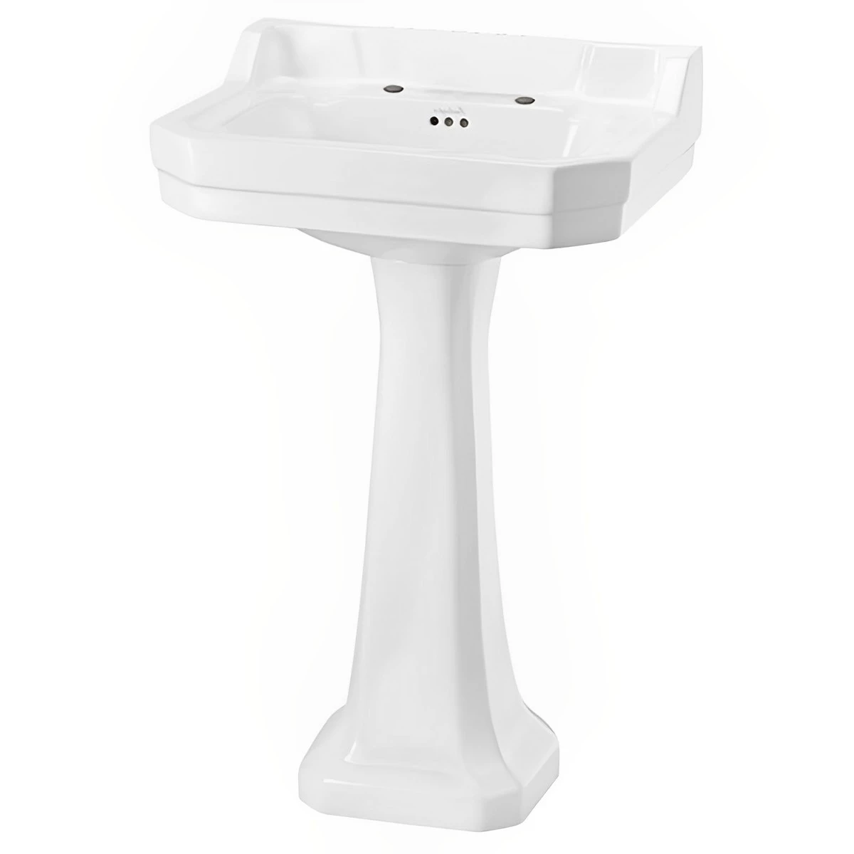 Burlington Edwardian Basin With Full Pedestal 560mm Wide 2 Tap Hole 4 Burlington Edwardian Basin With Full Pedestal 560mm Wide 2 Tap Hole - Image 2