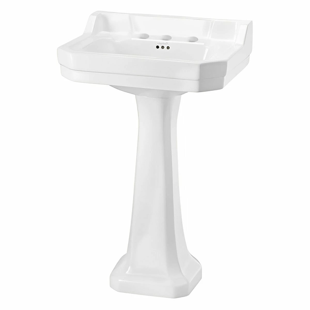 Burlington Edwardian Basin With Full Pedestal 560mm Wide 3 Tap Hole 3 Burlington Edwardian Basin With Full Pedestal 560mm Wide 3 Tap Hole
