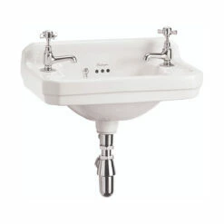 Burlington Edwardian Rectangular Cloakroom Basin 510mm Wide 2 Tap Hole 8 Burlington Edwardian Rectangular Cloakroom Basin 510mm Wide 2 Tap Hole -HEATANDPLUMB Sales burlington edwardian basin b8 1