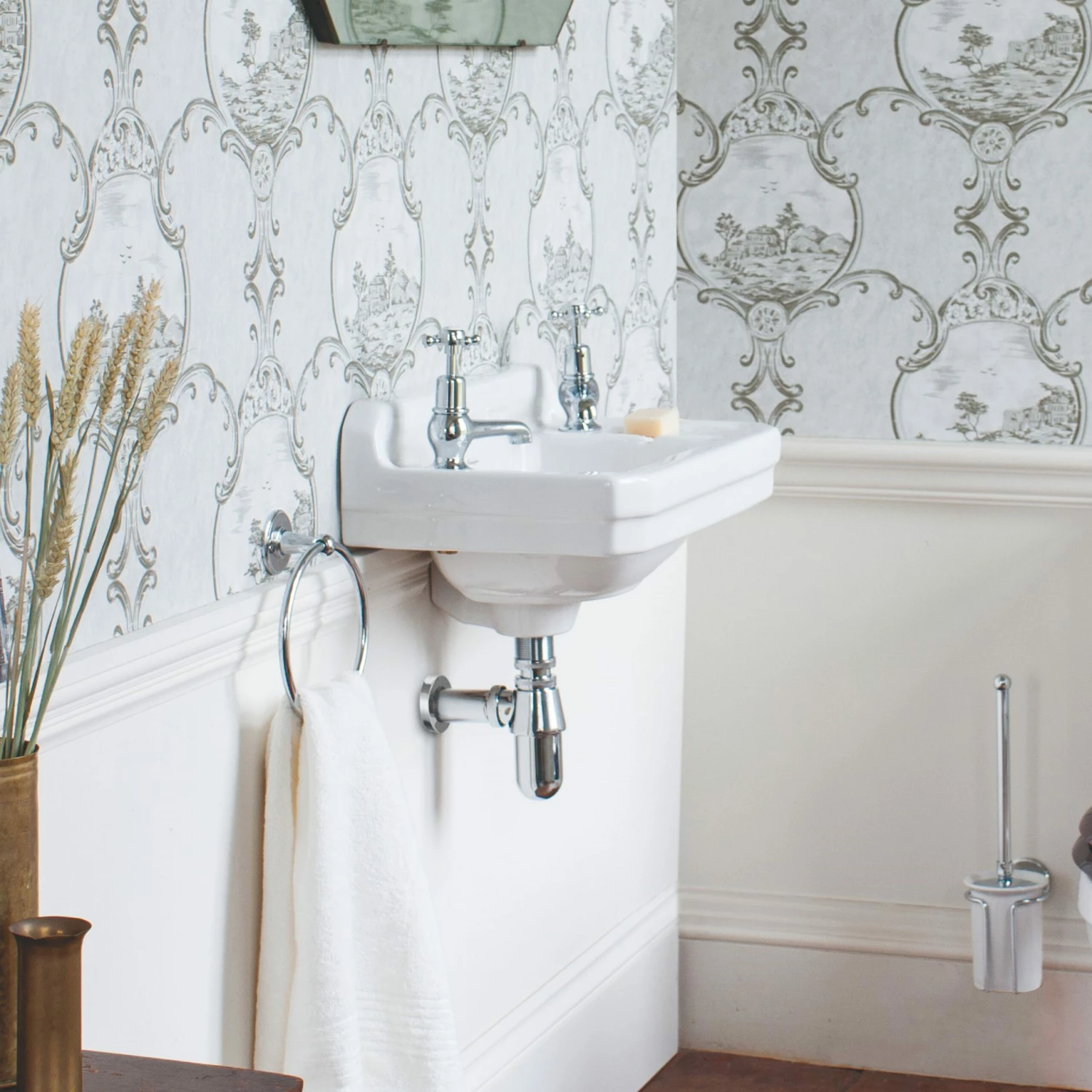 Burlington Edwardian Rectangular Cloakroom Basin 510mm Wide 2 Tap Hole 3 Burlington Edwardian Rectangular Cloakroom Basin 510mm Wide 2 Tap Hole