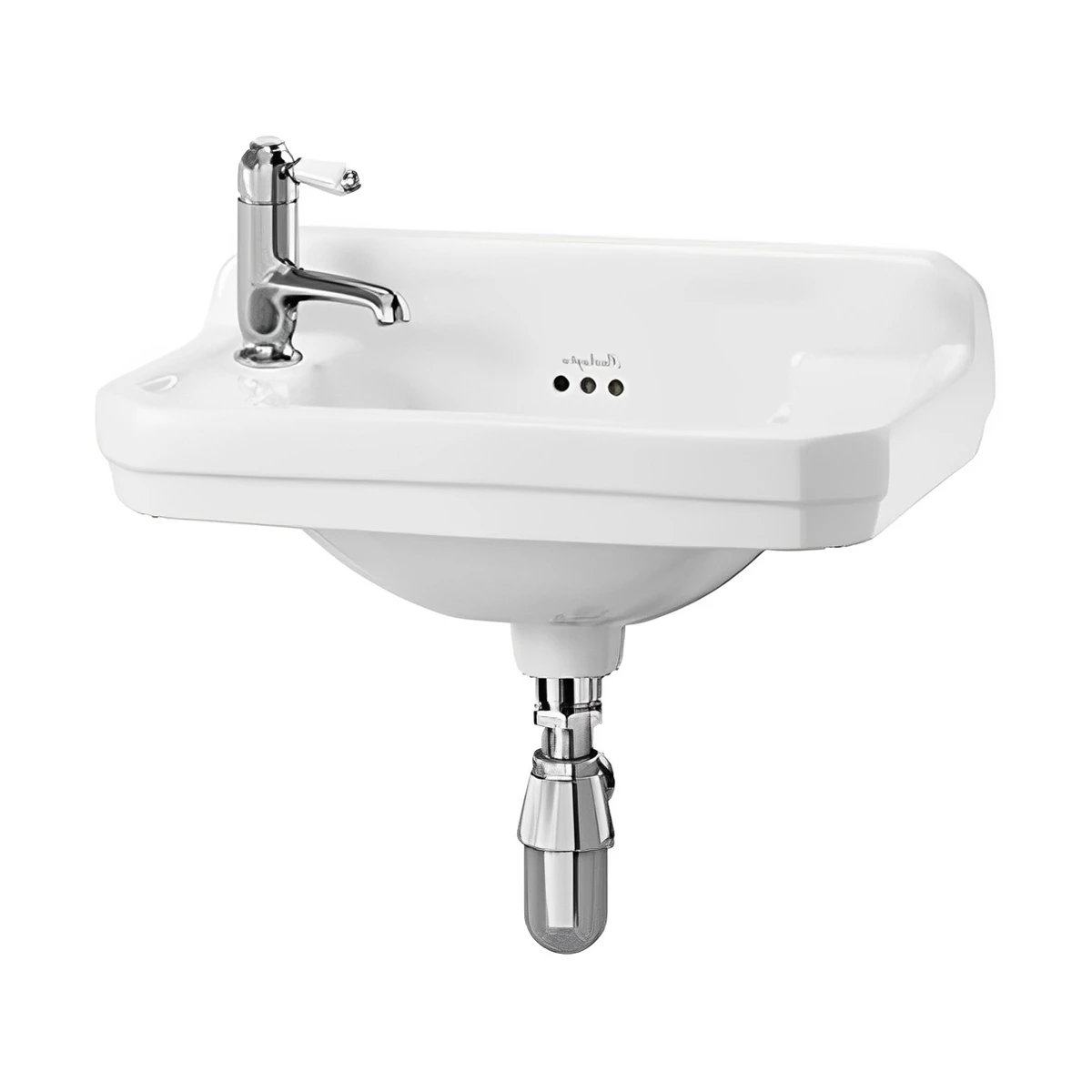 Burlington Edwardian Rectangular Cloakroom Basin 515mm Wide LH Tap Hole 3 Burlington Edwardian Rectangular Cloakroom Basin 515mm Wide LH Tap Hole