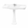 Burlington Edwardian Basin With Full Pedestal 1200mm Wide - 1 Tap Hole -HEATANDPLUMB Sales burlington edwardian basin p6 b191th 1