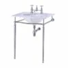 Burlington Georgian Marble Basin With Regal Chrome Wash Stand 650mm Wide 1 Tap Hole 2 Burlington Georgian Marble Basin With Regal Chrome Wash Stand 650mm Wide 1 Tap Hole -HEATANDPLUMB Sales burlington georgian basin g11th t49a t62 1