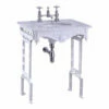 Burlington Georgian Marble Basin With White Wash Stand 650mm Wide 2 Tap Hole 1 Burlington Georgian Marble Basin With White Wash Stand 650mm Wide 2 Tap Hole -HEATANDPLUMB Sales burlington georgian basin g12th t43whi 1