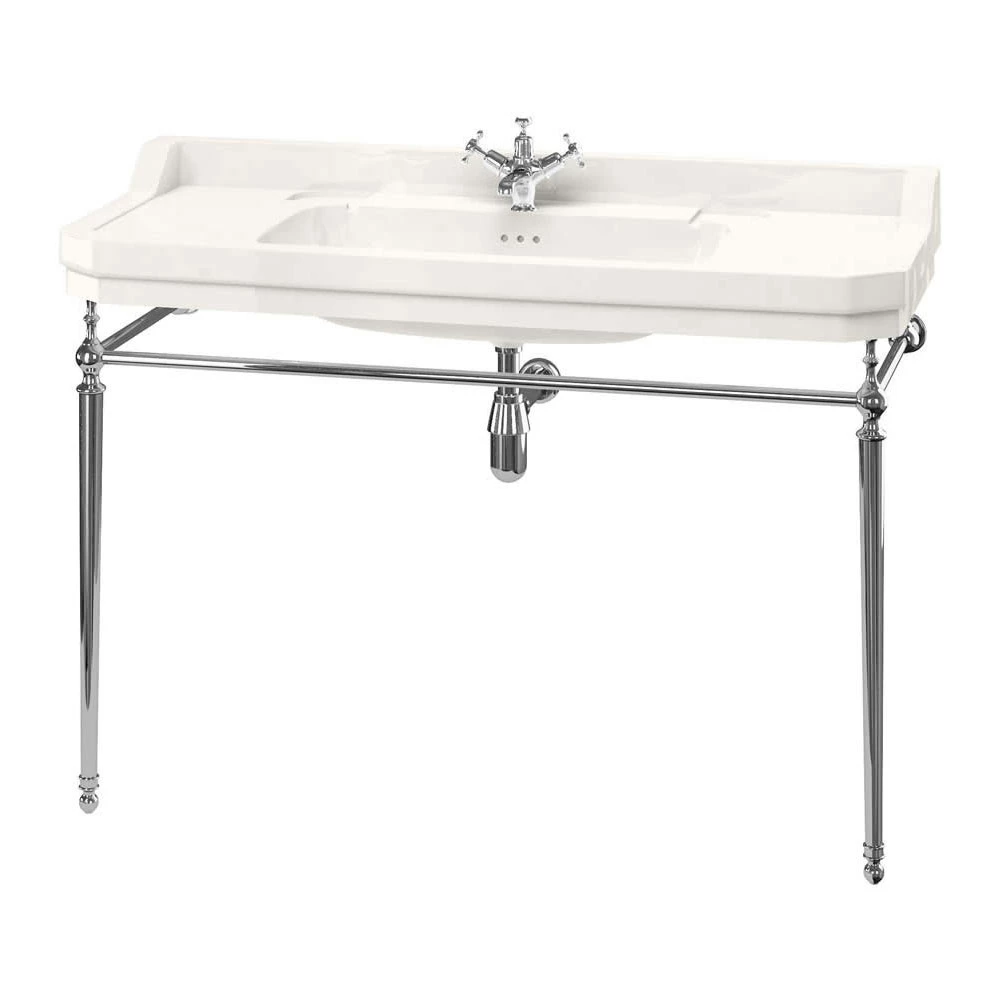 Burlington Edwardian Basin With Wash Stand 1200mm Wide 1 TH - Medici Ivory 3 Burlington Edwardian Basin With Wash Stand 1200mm Wide 1 TH - Medici Ivory