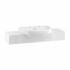 Burlington Riviera Semi-Recessed Basin 580mm Wide - 2 Tap Hole 1 Burlington Riviera Semi-Recessed Basin 580mm Wide - 2 Tap Hole -HEATANDPLUMB Sales burlington riviera basin riv52th 1