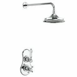 Burlington Severn Dual Concealed Mixer Shower 6inch Fixed Head 10 Burlington Severn Dual Concealed Mixer Shower 6inch Fixed Head -HEATANDPLUMB Sales burlington severn complete mixer shower vf1s v16