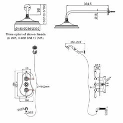 Burlington Severn Triple Concealed Mixer Shower With Shower Kit + 6inch Fixed Head 8 Burlington Severn Triple Concealed Mixer Shower With Shower Kit + 6inch Fixed Head -HEATANDPLUMB Sales burlington severn complete mixer shower vf3s v16 1