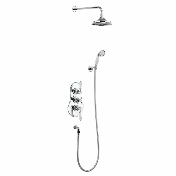Burlington Severn Triple Concealed Mixer Shower With Shower Kit + 6inch Fixed Head 6 Burlington Severn Triple Concealed Mixer Shower With Shower Kit + 6inch Fixed Head - Image 4