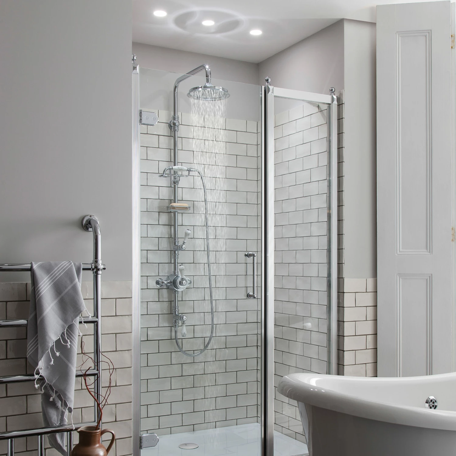 Burlington Stour Triple Exposed Mixer Shower With Shower Kit + 6inch Fixed Head 7 Burlington Stour Triple Exposed Mixer Shower With Shower Kit + 6inch Fixed Head - Image 5