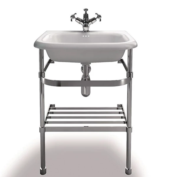 Burlington Traditional Natural Stone Basin And Wash Stand 550mm Wide 0 Tap Hole 5 Burlington Traditional Natural Stone Basin And Wash Stand 550mm Wide 0 Tap Hole - Image 3