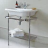 Burlington Traditional Natural Stone Basin And Wash Stand 650mm Wide 0 Tap Hole