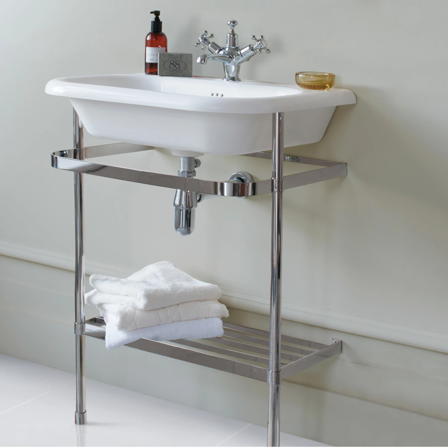 Burlington Traditional Natural Stone Basin And Wash Stand 650mm Wide 0 Tap Hole 3 Burlington Traditional Natural Stone Basin And Wash Stand 650mm Wide 0 Tap Hole